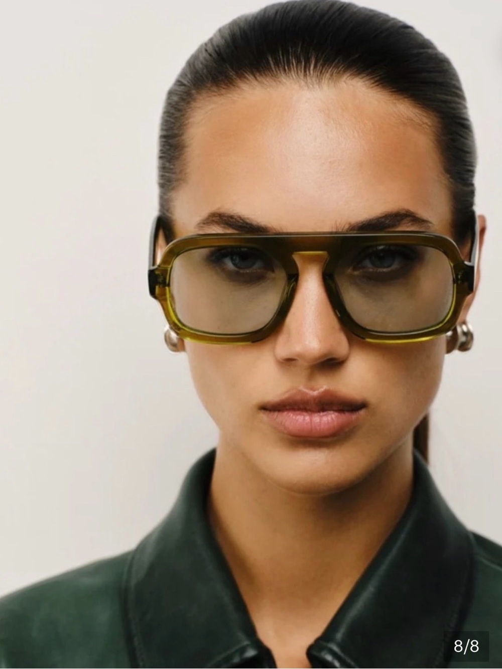 Elisa Johnson Olive Jane Sunglasses — Blue Lens